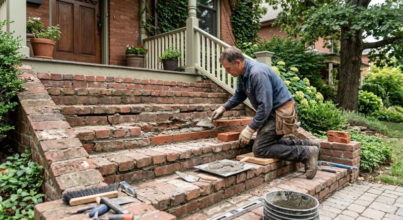 Porch Brick Repair