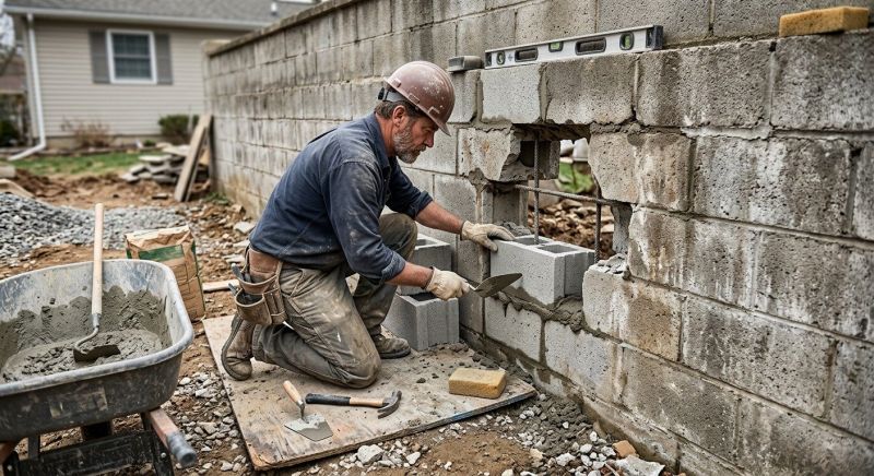 Block Wall Repair in Cobb County, GA