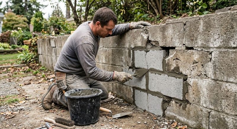 Block Wall Repair in Cobb County, GA