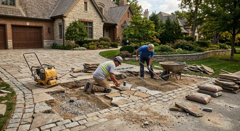 Brick Driveway Repair in Woodstock, GA