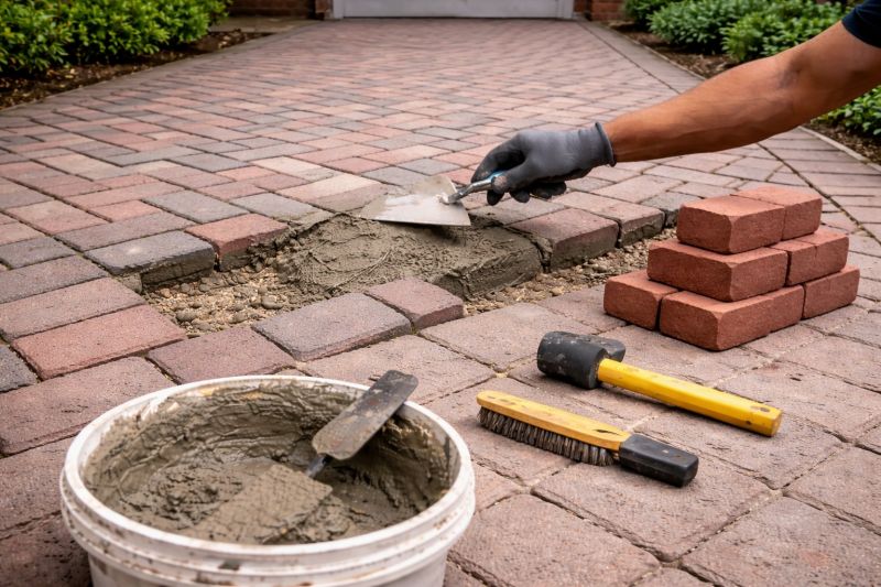 Brick Flatwork Repair in Buford, GA