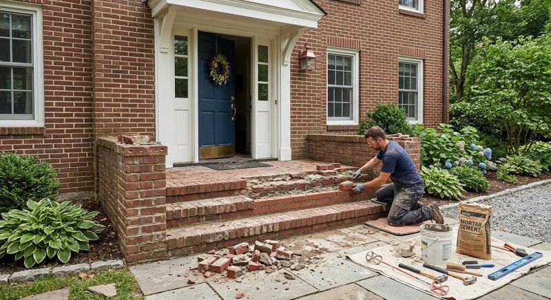 Brick Flatwork Repair in Roswell, GA