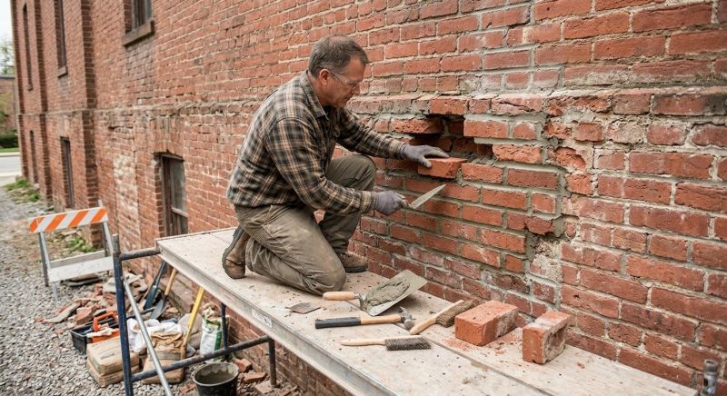 Brick Stairs Repair in Canton, GA