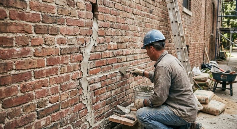 Brick Wall Repair in Hiram, GA