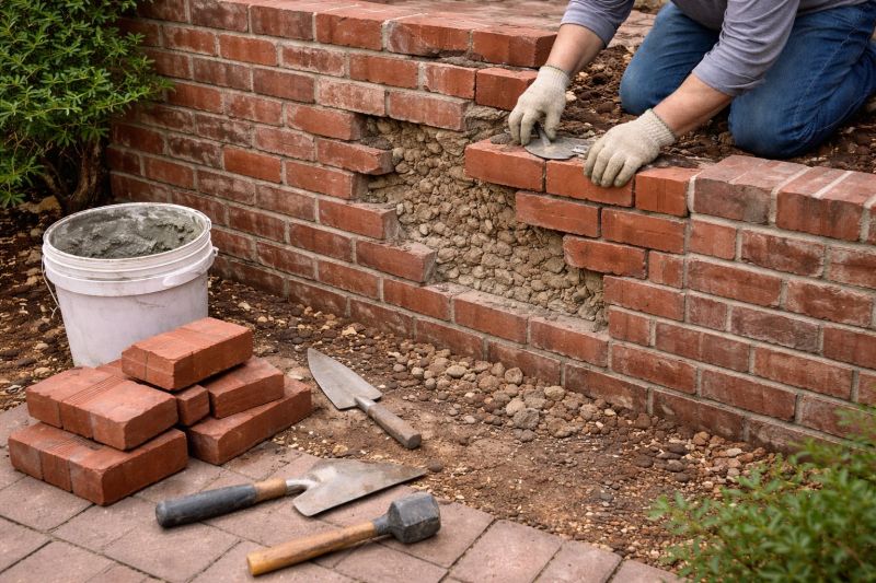 Brick Wall Repair in Pickens County, GA