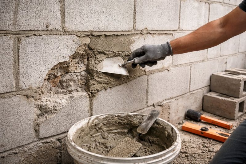 Cinder Block Wall Repair in Powder Springs, GA