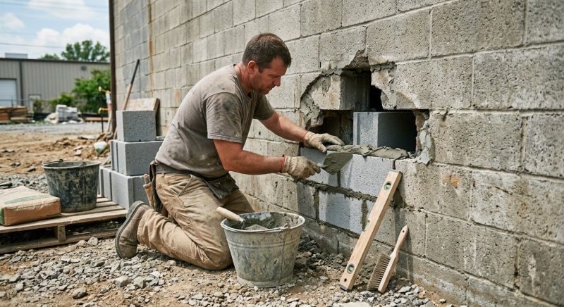 Concrete Block Repair in Buford, GA