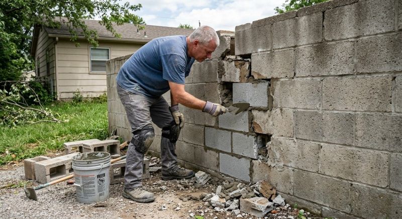 Concrete Block Repair in Marietta, GA