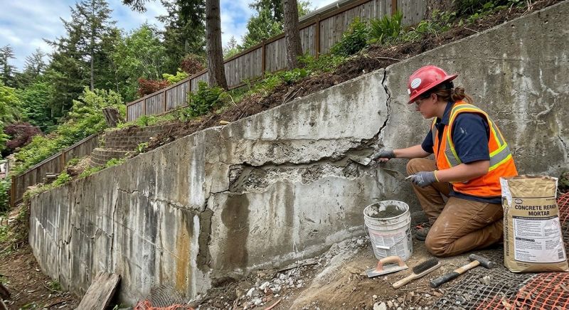 Retaining Wall Repair in Woodstock, GA