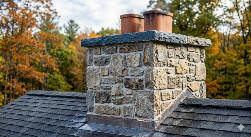 Stone Chimney Installation in Forsyth County, GA