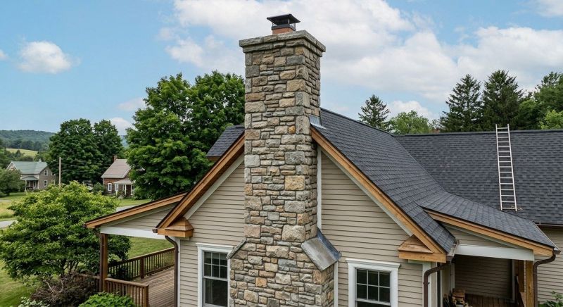 Stone Chimney Installation in Woodstock, GA