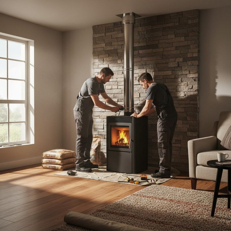 Stone Chimney Installation in Suwanee, GA