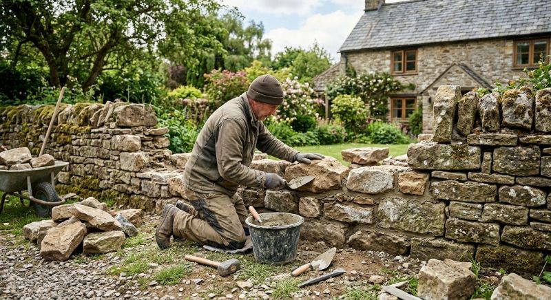 Stone Wall Repair in Cartersville, GA